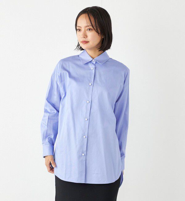 SHIPS Colors 「SHIPS Colors:〈洗濯機可能〉パールモチーフボタン シャツ 2◇」|シャツ・ブラウス|