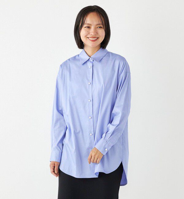 SHIPS Colors 「SHIPS Colors:〈洗濯機可能〉パールモチーフボタン シャツ 2◇」|シャツ・ブラウス|