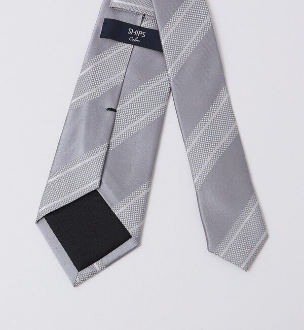 SHIPS Colors 「SHIPS Colors:シルバー サテン レジメンタル タイ 2◇」|ネクタイ・蝶ネクタイ|