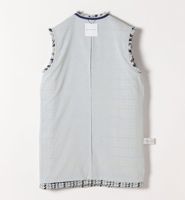 quaranciel「quaranciel: ツイード Vネック ベスト ミニ ワンピース」|ワンピース|