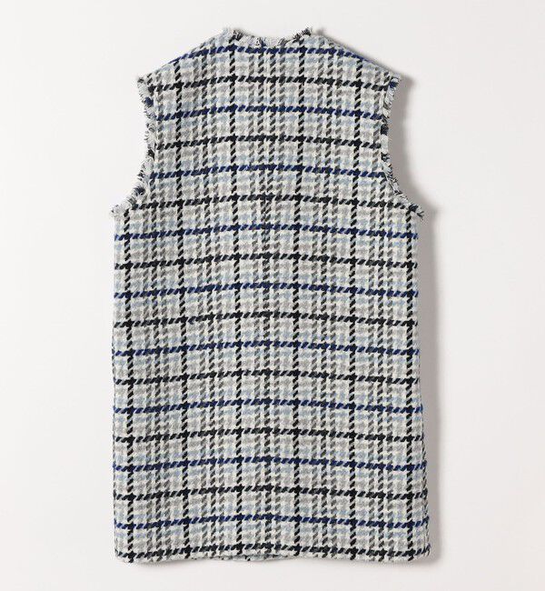 quaranciel「quaranciel: ツイード Vネック ベスト ミニ ワンピース」|ワンピース|