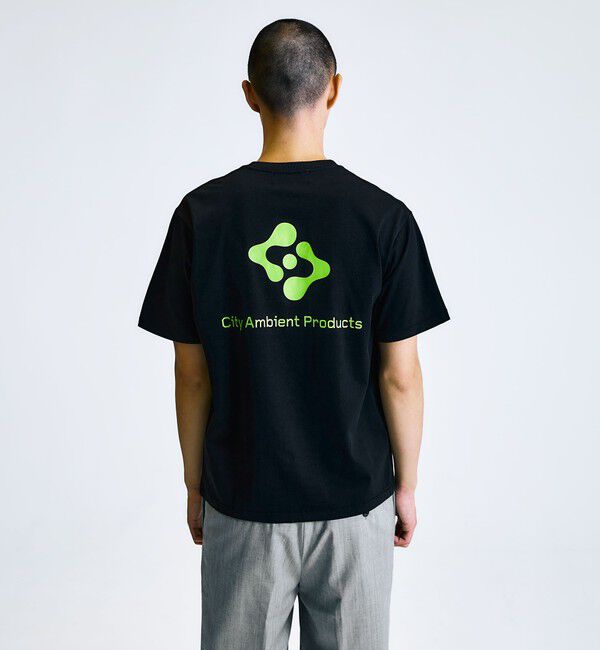 SHIPS「City Ambient Products: スタンダード ロゴ プリント Tシャツ」|Tシャツ・カットソー|