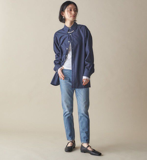 SHIPS for women「SHIPS NINE CASE:ナロー デニム（ブルー）」|デニム|