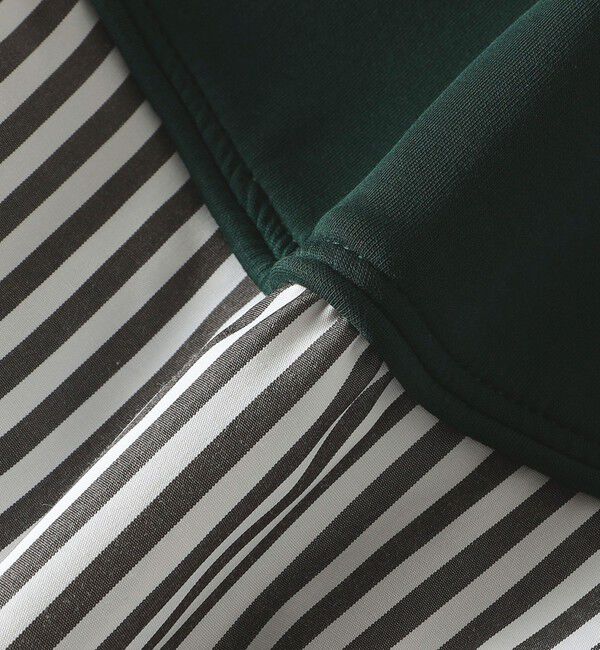 SHIPS for women「【WEB限定】 〈手洗い可能〉ダンボール 布帛 コンビ プルオーバー」|Tシャツ・カットソー|