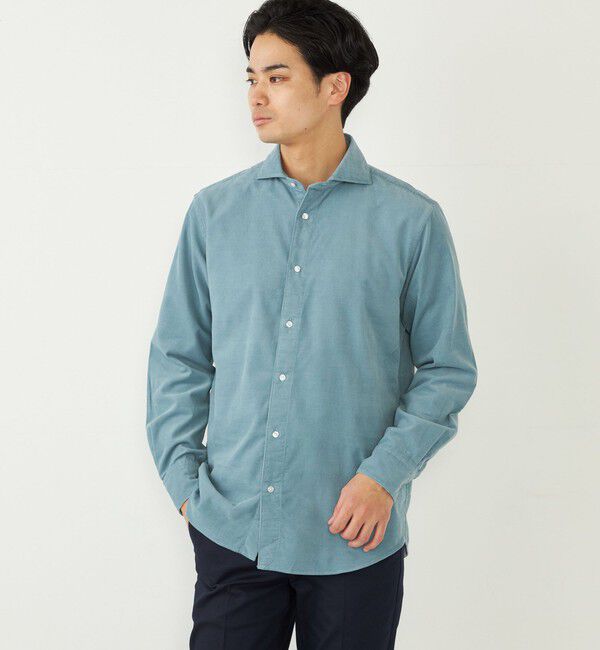 SHIPS Colors 「SHIPS Colors:〈洗濯機可能〉コーデュロイ ワイドカラー シャツ」|シャツ・ブラウス|