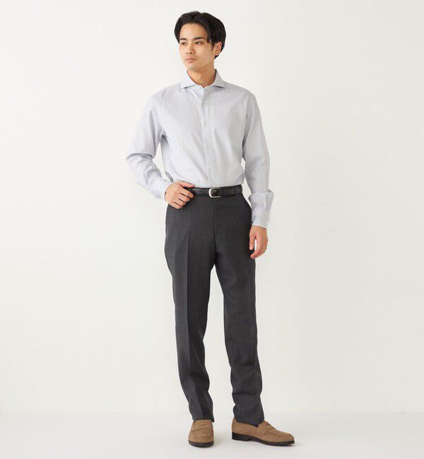 SHIPS Colors 「SHIPS Colors:〈洗濯機可能〉ビエラ プリント ワイドカラー シャツ」|シャツ・ブラウス|