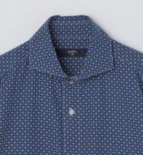 SHIPS Colors 「SHIPS Colors:〈洗濯機可能〉ビエラ プリント ワイドカラー シャツ」|シャツ・ブラウス|
