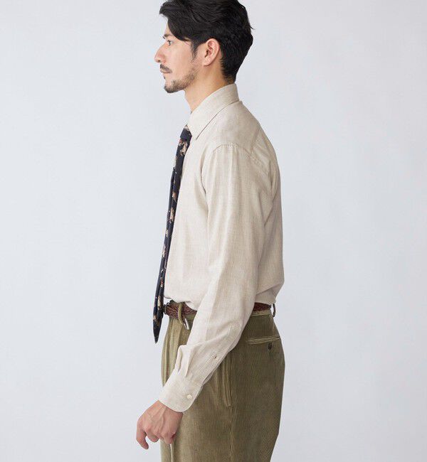 SHIPS「SHIPS: CARLO BASETTI コットンフランネル ワイドカラー シャツ」|シャツ・ブラウス|