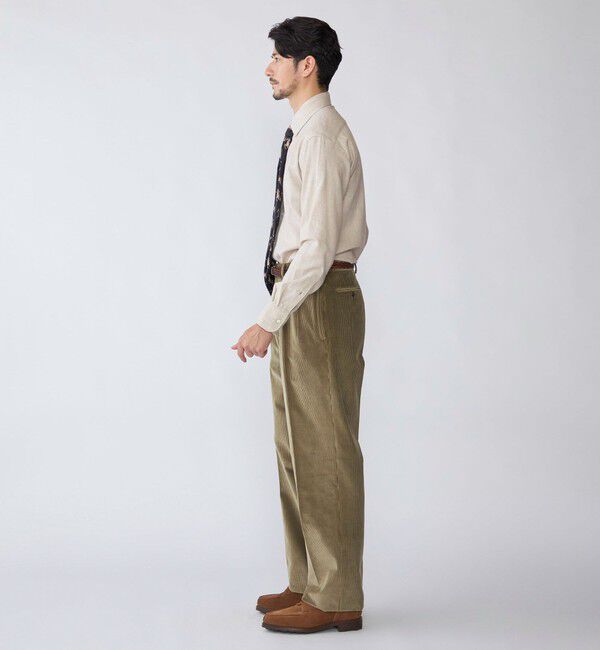 SHIPS「SHIPS: CARLO BASETTI コットンフランネル ワイドカラー シャツ」|シャツ・ブラウス|