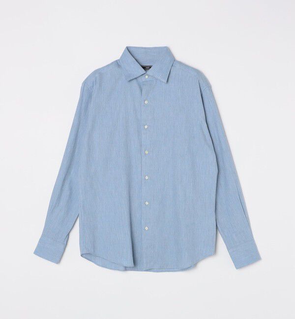 SHIPS「SHIPS: CARLO BASETTI コットンフランネル ワイドカラー シャツ」|シャツ・ブラウス|