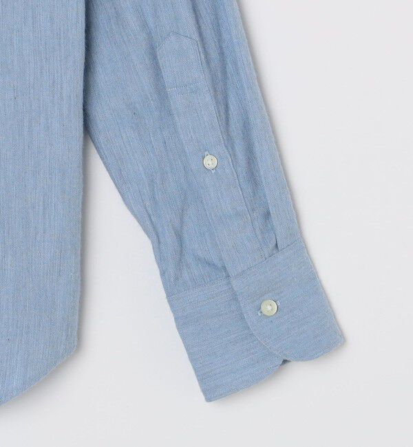 SHIPS「SHIPS: CARLO BASETTI コットンフランネル ワイドカラー シャツ」|シャツ・ブラウス|