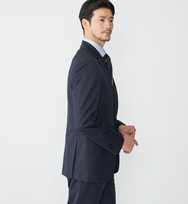 SHIPS「SHIPS:〈セットアップ対応/洗濯機可能〉ウール/ポリエステル ツイル ジャケット」|テーラードジャケット|