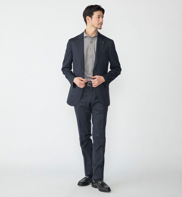 SHIPS「SHIPS:〈セットアップ対応/洗濯機可能〉ウール/ポリエステル ツイル ジャケット」|テーラードジャケット|