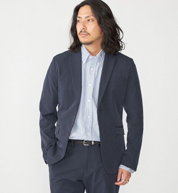 SHIPS「【WEB限定】SHIPS:〈UVカット・防シワ・手洗い可能〉2WAYストレッチナイロン セットアップ」|スーツ|