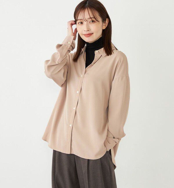 SHIPS Colors 「SHIPS Colors:〈洗濯機可能〉トロミ レイヤード シャツ2」|シャツ・ブラウス|