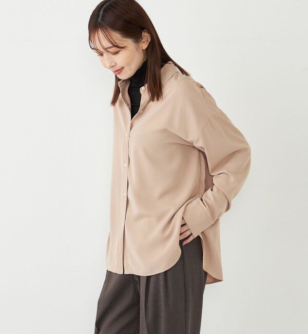 SHIPS Colors 「SHIPS Colors:〈洗濯機可能〉トロミ レイヤード シャツ2」|シャツ・ブラウス|