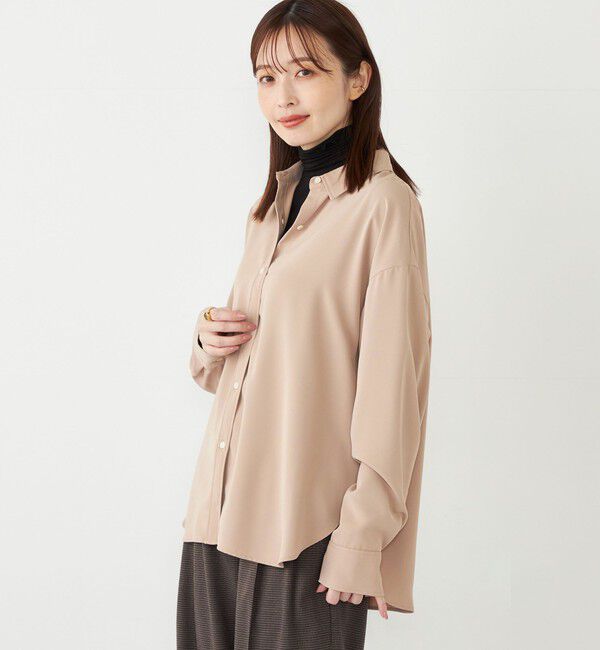 SHIPS Colors 「SHIPS Colors:〈洗濯機可能〉トロミ レイヤード シャツ2」|シャツ・ブラウス|