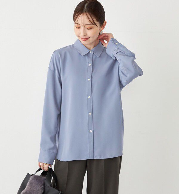 SHIPS Colors 「SHIPS Colors:〈洗濯機可能〉トロミ レイヤード シャツ2」|シャツ・ブラウス|