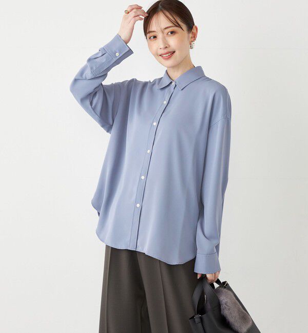 SHIPS Colors 「SHIPS Colors:〈洗濯機可能〉トロミ レイヤード シャツ2」|シャツ・ブラウス|