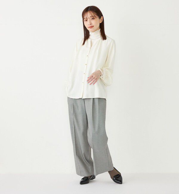 SHIPS Colors 「SHIPS Colors:〈洗濯機可能〉 ツイル スキッパー シャツ ブラウス◇」|シャツ・ブラウス|