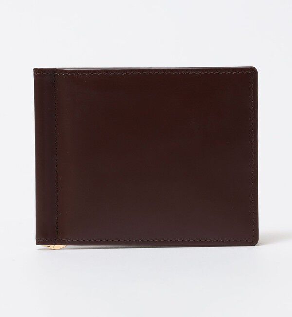 SHIPS「ETTINGER: ブライドルレザー マネークリップ」|財布|ブラウン