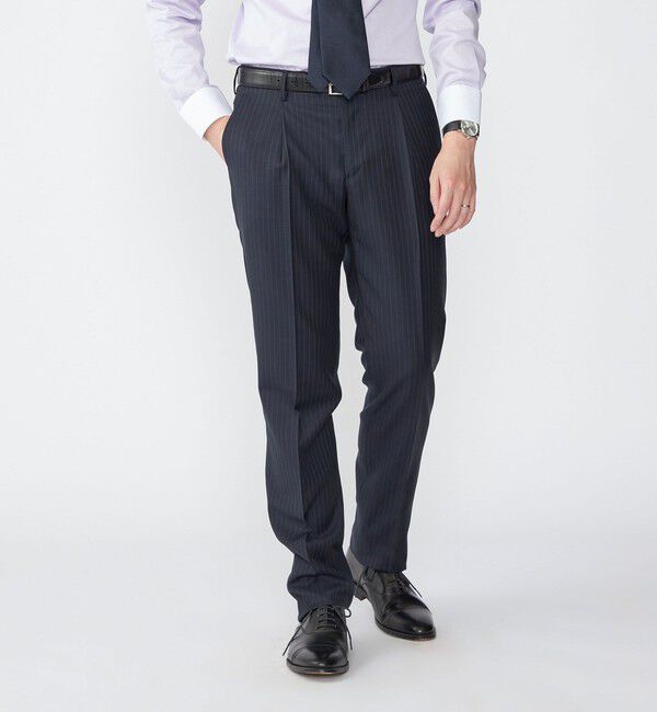 SHIPS「SHIPS: LUXURY DORMEUIL AMADEUS ピンストライプ スーツ」|スーツ|