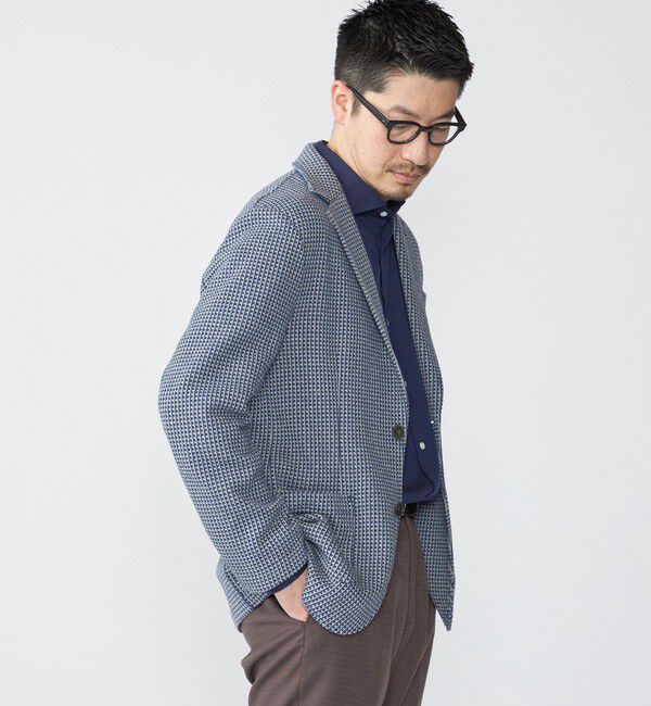 SHIPS「SHIPS:〈手洗い可能〉TEXBRID(R) ジャカード 2ボタン ジャケット」|テーラードジャケット|