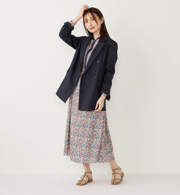 SHIPS Colors 「SHIPS Colors:〈手洗い可能〉MULHOUSE フラワープリント ワンピース」|ワンピース|