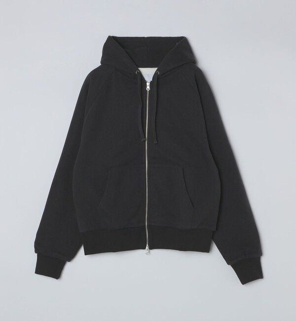 SHIPS「Adsum: WAFFLE FULL ZIP HOODIE」|パーカー|ダークグレー