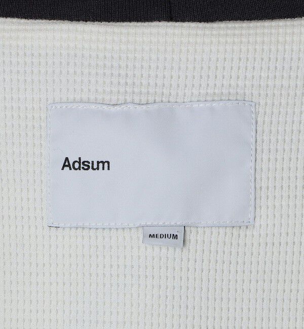 SHIPS「Adsum: WAFFLE FULL ZIP HOODIE」|パーカー|