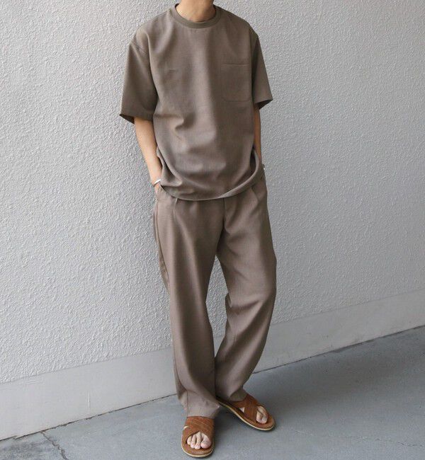 SHIPS any「SHIPS any:〈洗濯機可能〉ラウンド フェイク レイヤード Tシャツ(セットアップ対応) 25SS◇」|Tシャツ・カットソー|