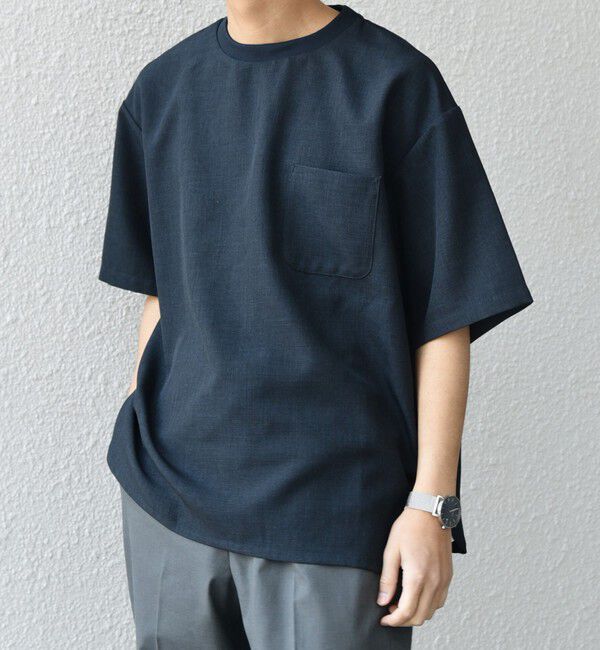 SHIPS any「SHIPS any:〈洗濯機可能〉ラウンド フェイク レイヤード Tシャツ(セットアップ対応) 25SS◇」|Tシャツ・カットソー|