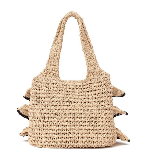 SHIPS any「SHIPS any: バイカラー フリル ペーパー トート バッグ」|トートバッグ|