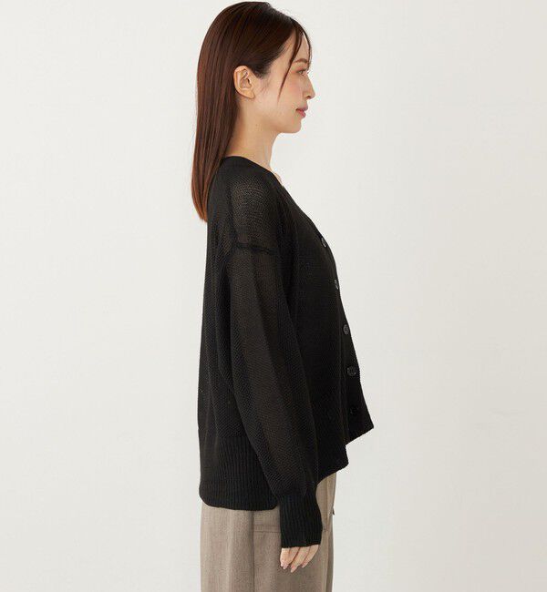 SHIPS Colors 「SHIPS Colors〈手洗い可能〉:ペーパーライク Vネック カーディガン」|カーディガン|