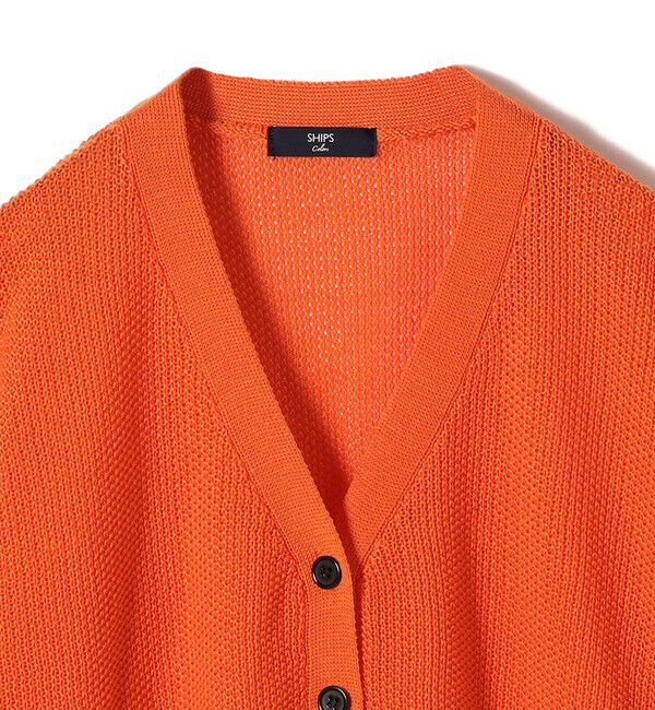 SHIPS Colors 「SHIPS Colors〈手洗い可能〉:ペーパーライク Vネック カーディガン」|カーディガン|