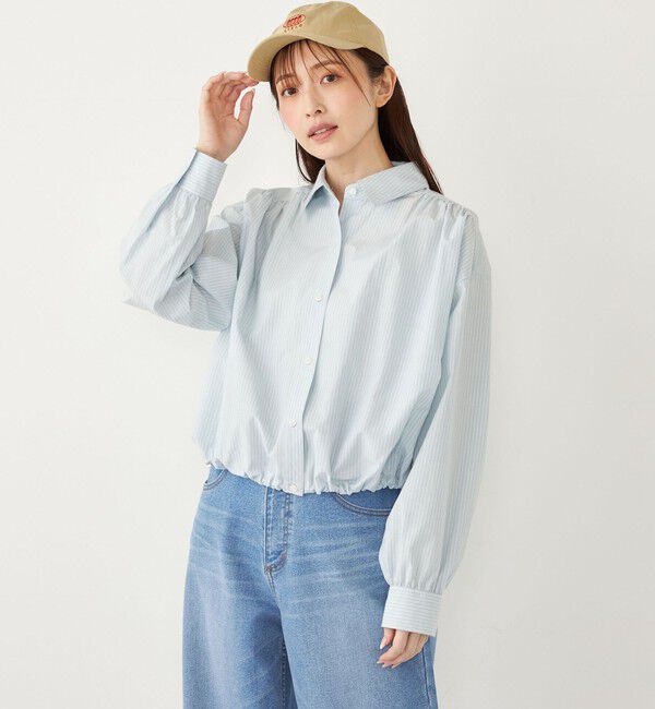 SHIPS Colors 「SHIPS Colors:〈洗濯機可能〉TC シャツ ブルゾン」|シャツ・ブラウス|ライトブルー