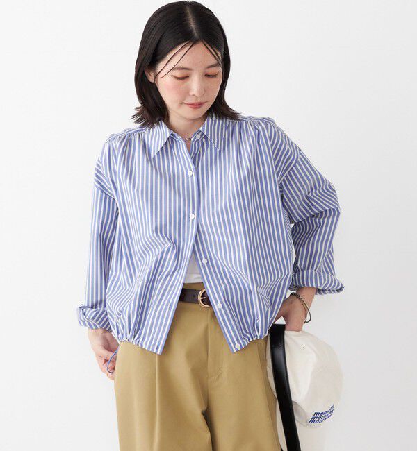 SHIPS Colors 「SHIPS Colors:〈洗濯機可能〉TC シャツ ブルゾン」|シャツ・ブラウス|ブルー