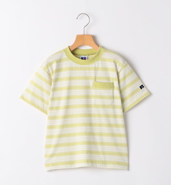 SHIPS KIDS「【SHIPS KIDS別注】RUSSELL ATHLETIC:100～130cm /ボーダーTEE」|Tシャツ・カットソー|