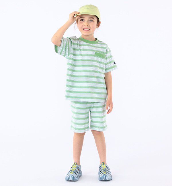 SHIPS KIDS「【SHIPS KIDS別注】RUSSELL ATHLETIC:100～130cm /ボーダーTEE」|Tシャツ・カットソー|