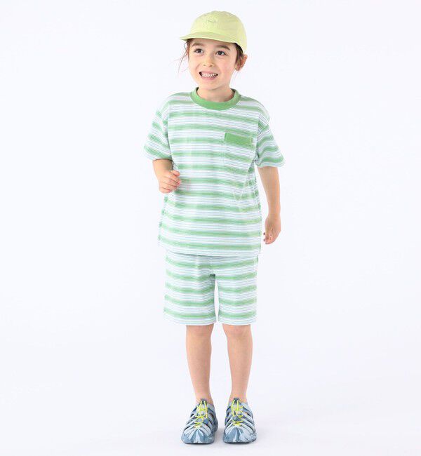 SHIPS KIDS「【SHIPS KIDS別注】RUSSELL ATHLETIC:100～130cm /ボーダーTEE」|Tシャツ・カットソー|