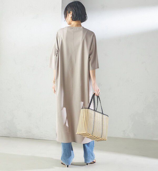 SHIPS for women「【SHIPS別注】WRAPINKNOT:クルーネック カット ワンピース」|ワンピース|