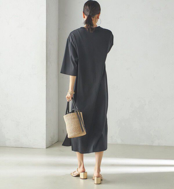 SHIPS for women「【SHIPS別注】WRAPINKNOT:クルーネック カット ワンピース」|ワンピース|