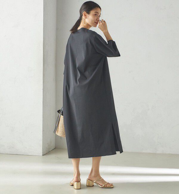 SHIPS for women「【SHIPS別注】WRAPINKNOT:クルーネック カット ワンピース」|ワンピース|