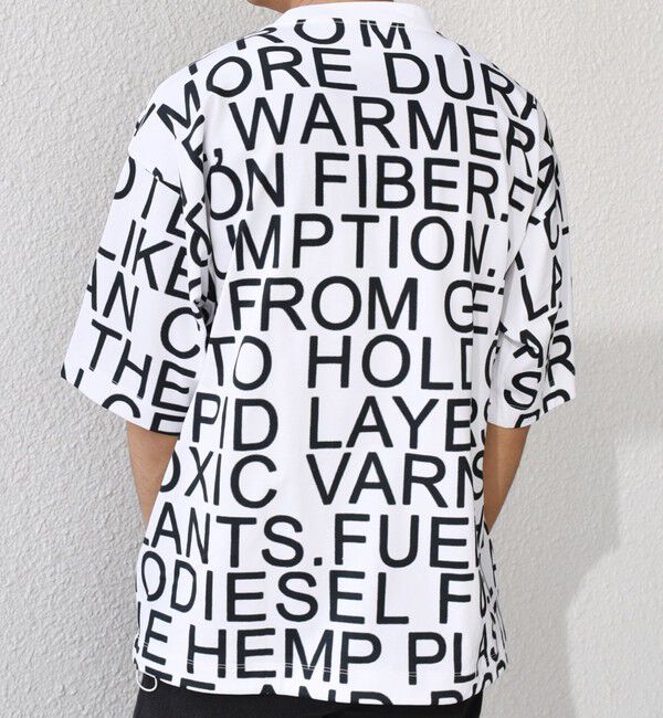 SHIPS any「【SHIPS any別注】Phatee: オーガニックコットン パターン プリント スピンドル ポケット Tシャツ◇」|Tシャツ・カットソー|