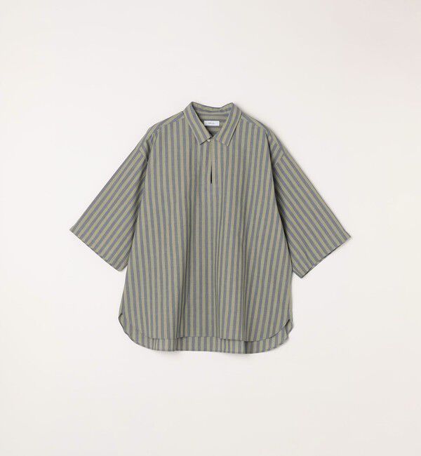 SHIPS any「SHIPS any: ストライプ スモールウェイブ スキッパー プルオーバーシャツ◇」|シャツ・ブラウス|