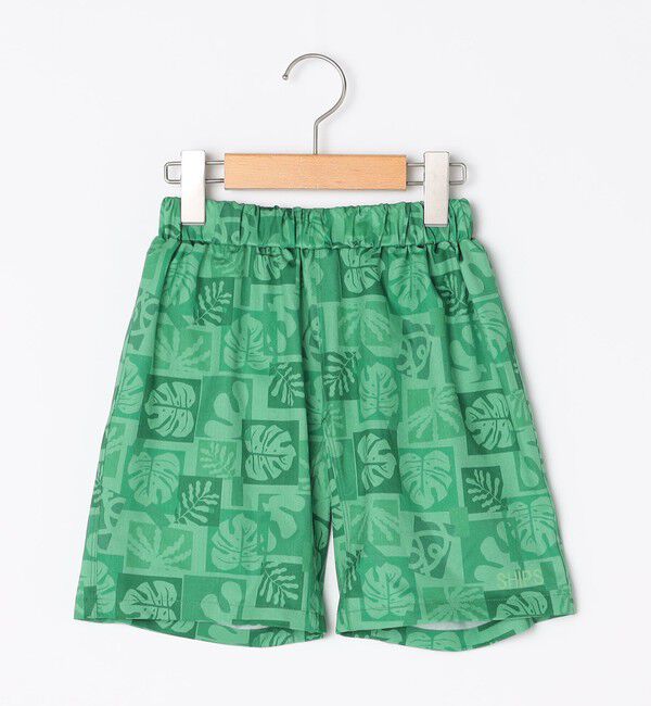 SHIPS KIDS「SHIPS KIDS:100～130cm / リーフ スイム ショーツ」|ショーツ|グリーン