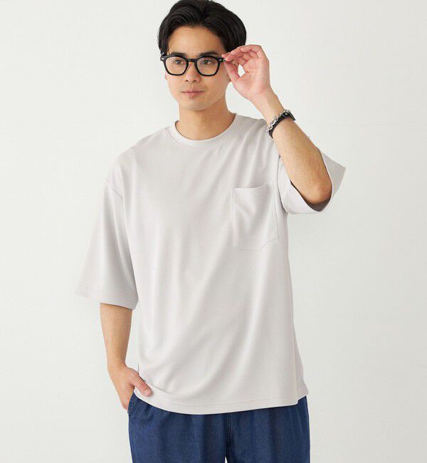 SHIPS Colors 「SHIPS Colors:〈汗隠し・接触冷感・紫外線軽減〉FRESH TECH ルーズ Tシャツ」|Tシャツ・カットソー|