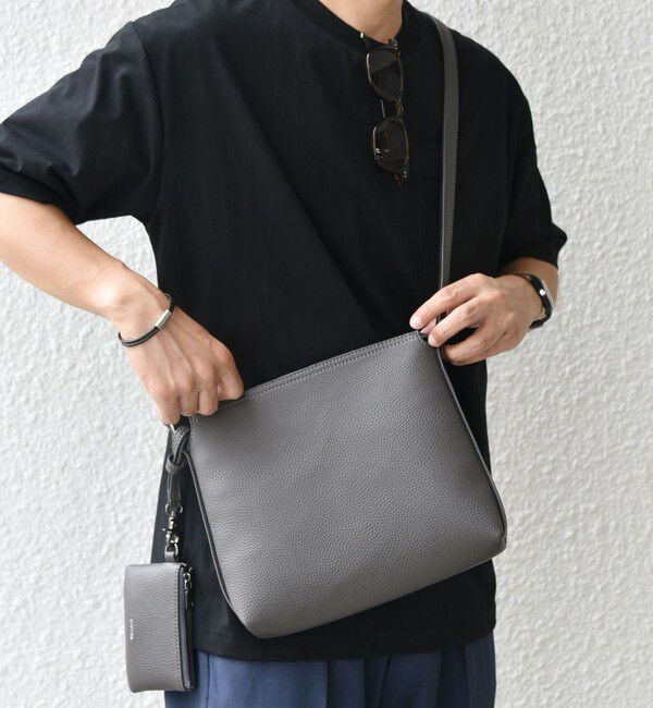 SHIPS any「SHIPS any: スプリット レザー ミディアム ショルダーバッグ (カードケース付き)◇」|ショルダー・メッセンジャー|