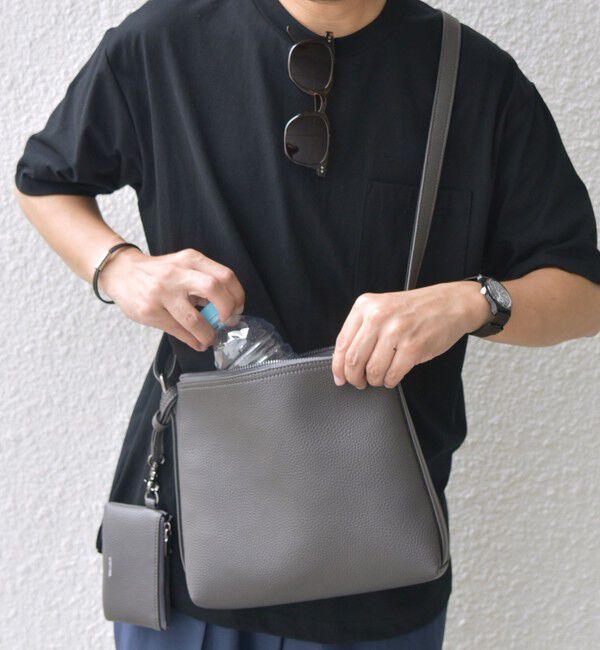 SHIPS any「SHIPS any: スプリット レザー ミディアム ショルダーバッグ (カードケース付き)◇」|ショルダー・メッセンジャー|