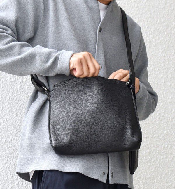 SHIPS any「SHIPS any: スプリット レザー ミディアム ショルダーバッグ (カードケース付き)◇」|ショルダー・メッセンジャー|